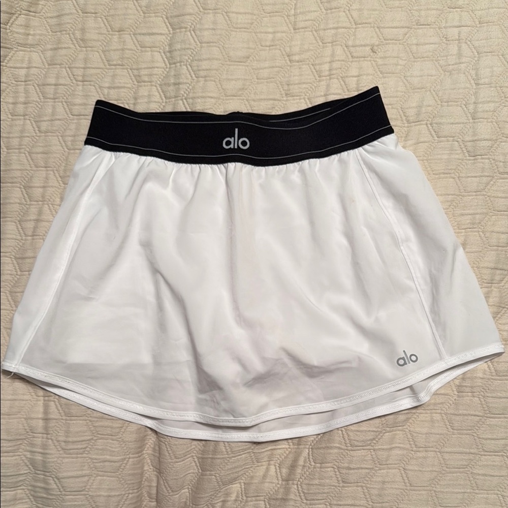 ALO Yoga White Mini Skort